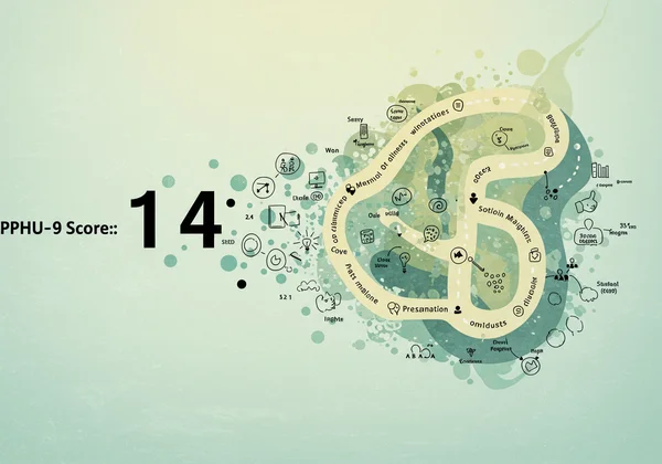 PHQ-9 score transforming into a personalized mental health roadmap.