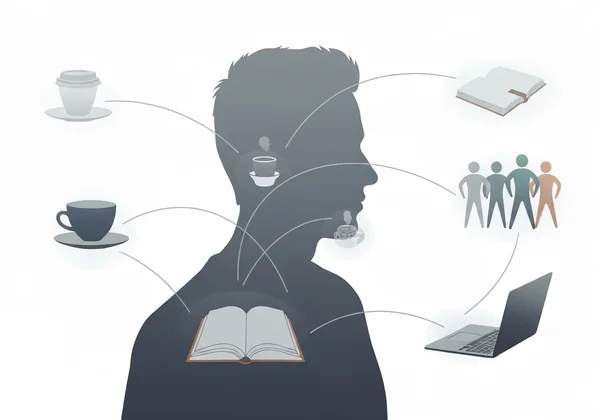 视觉化地将 PHQ-9 症状与现实生活经历联系起来。