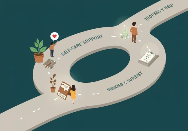 Path of mental wellness with different support levels