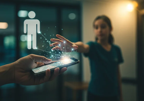Person on phone, connecting with crisis support hotline.